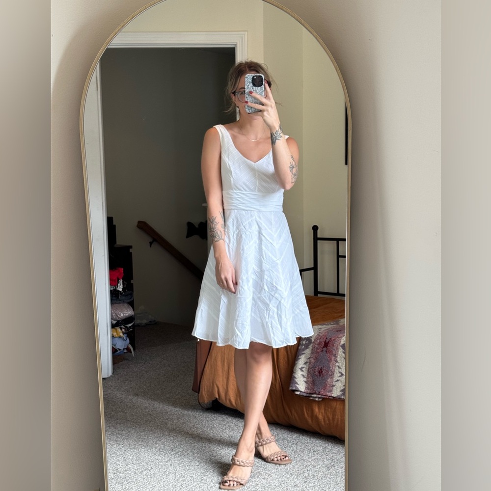 White House Black Market White Dress